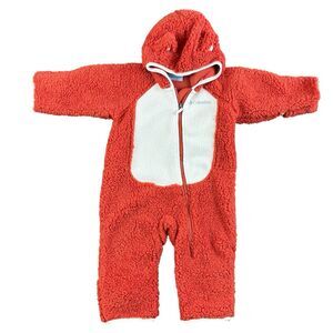 Columbia Infant Foxy Baby Sherpa Bunting Fleece Plush Hooded Suit Zip 6-12 Mo